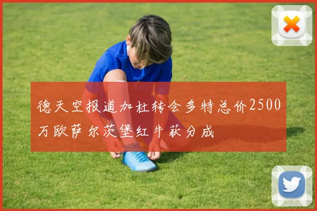 德天空报道加杜转会多特总价2500万欧萨尔茨堡红牛获分成